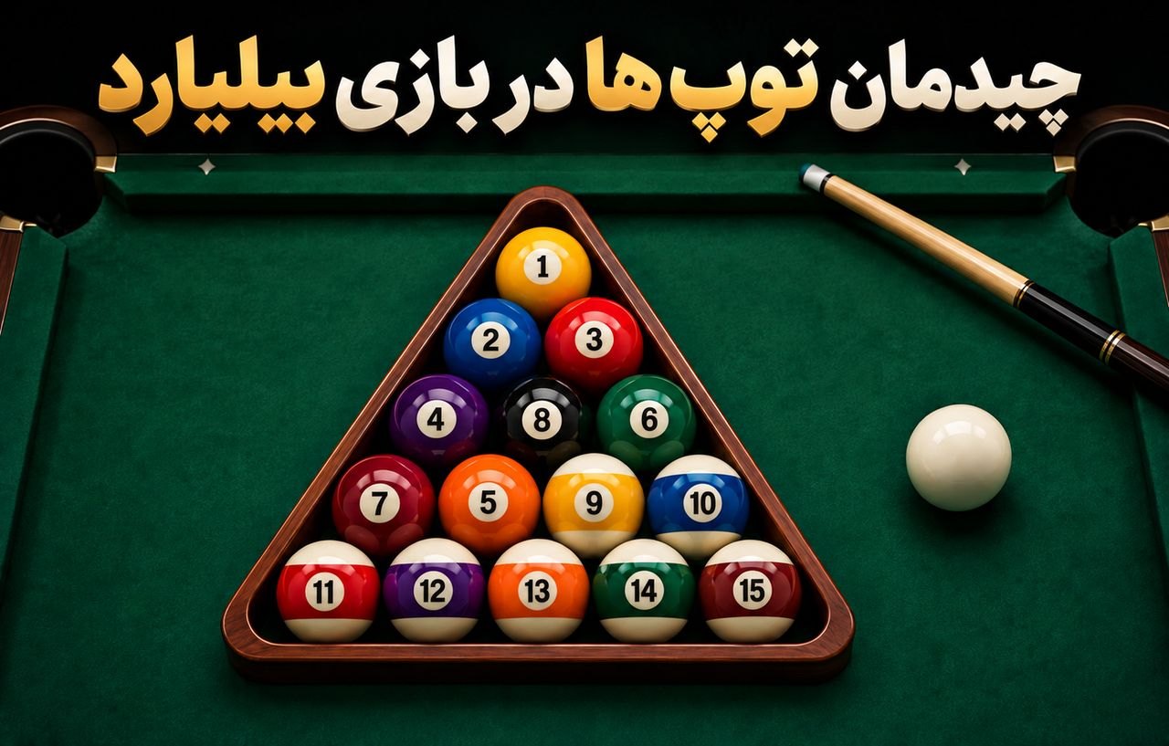 چیدمان توپ ها در بازی بیلیارد